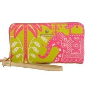 Spartina Retreat Elephant print wristlet